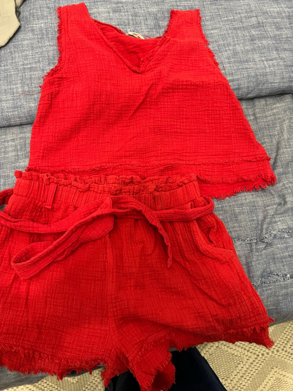 Red two piece set